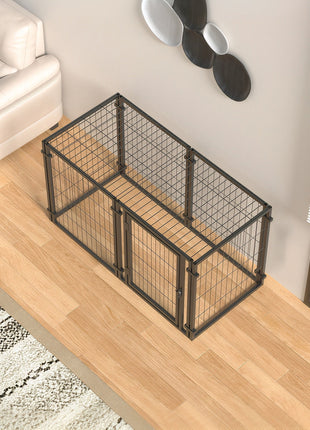 47.2' Dog Crate for Small Medium Large Dogs, Puppy Dog Playpen for Yard Indoor Outdoor Use, Pet Dog Cage Kennel (47.2'L x 23.6'W x 23.6'H)