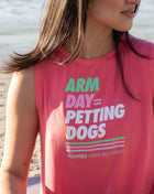 Arm Day Crop Top | Gift for Dog Lovers & Dog Moms