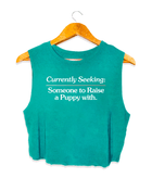 Currently Seeking Crop Top | Gift for Dog Lovers