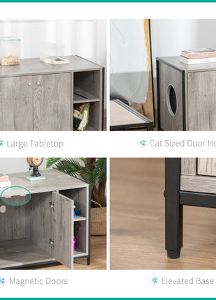 Hidden Cat Litter Box Enclosure