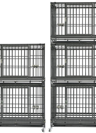 37" Stackable Heavy Duty Dog Crate 371D07