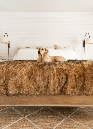 PupProtector™ Waterproof Throw Blanket - Sable Tan