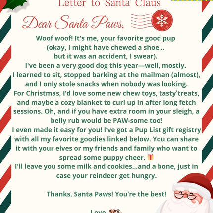 Dear Santa Paws