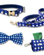 Kate Spade Navy Gingham Walk Set Small