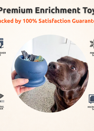 Freezball - Durable Fillable Dog Chew Bone