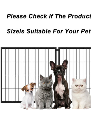 47.2' Dog Crate for Small Medium Large Dogs, Puppy Dog Playpen for Yard Indoor Outdoor Use, Pet Dog Cage Kennel (47.2'L x 23.6'W x 23.6'H)