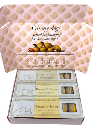 Dog Macaron Combo Gift Box (18 French Dog Macarons)