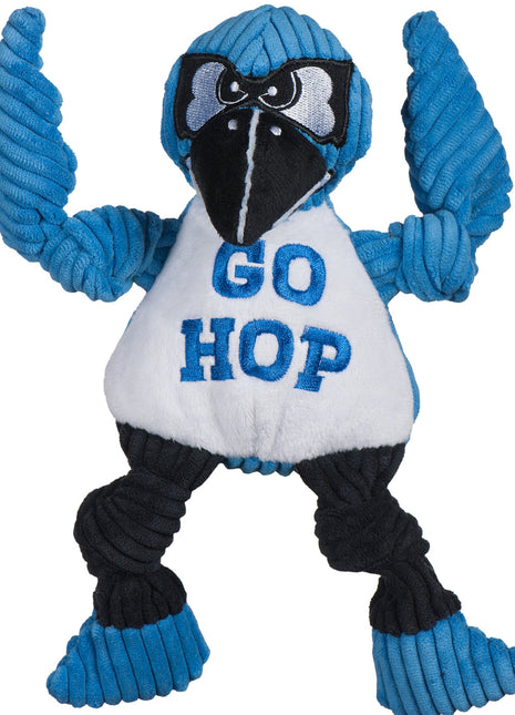 NCAA Mascot Johns Hopkins University, Jay the Blue Jay Knottie® Plush Dog Toy