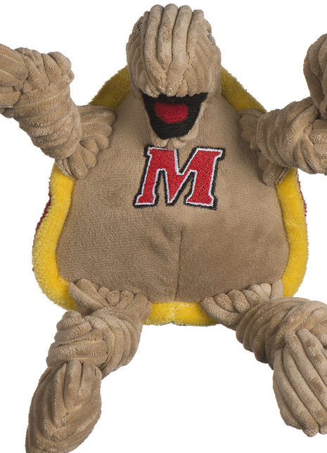 NCAA University of Maryland - Testudo the Terrapin Knottie® Plush Dog Toy