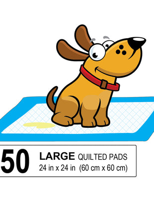 Parisian Pet 'Premium Training Pads' for Puppies & Dogs – Leakproof & Absorbent Pads, 50 Pads
