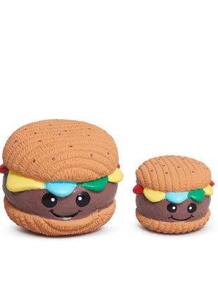 Big Buns Foodies Hamburger Ruff-Tex® Latex Ball Dog Toy - Pup List