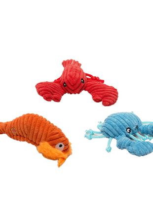 Raw Bar Wee Huggles® Plush Dog Toys, 3 pack - Pup List