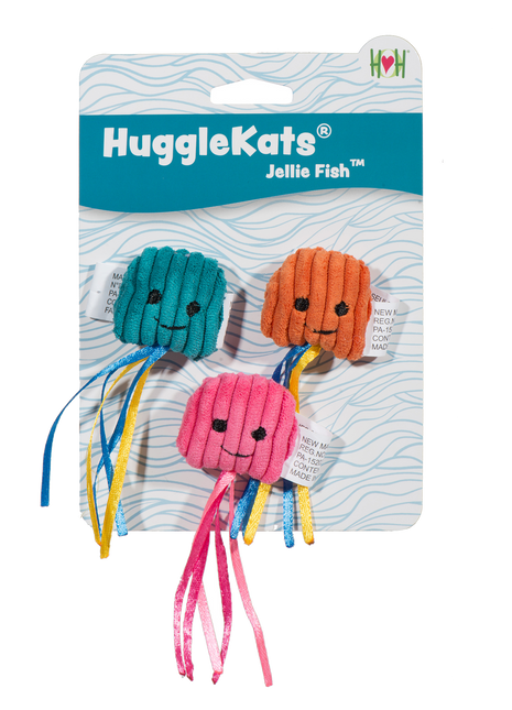 HuggleKats® Jellie Fish Cat Toys, 3 Pack - Pup List