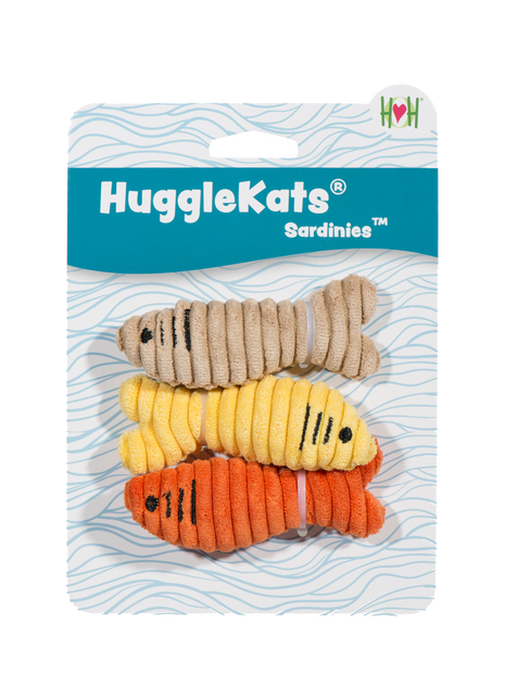 HuggleKats® Sardinies Cat Toys, 3 Pack - Pup List