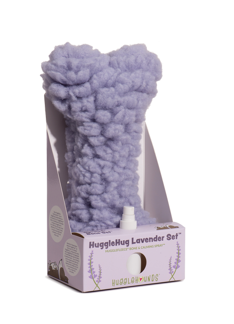 HuggleHug™ Lavender Bone & 2oz Calming Spray Dog Toy Set - Pup List
