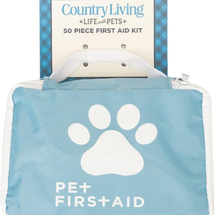 Country Living 50-Piece Pet Travel First Aid Kit for Emergencies, Safety, Adventure & On-the-Go Pet Care