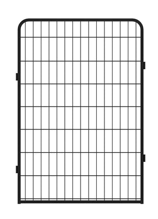 16 Panels Heavy-Duty Metal Playpen with Door, 39.37' H Dog Fence Pet Exercise Pen for Outdoor, Indoor