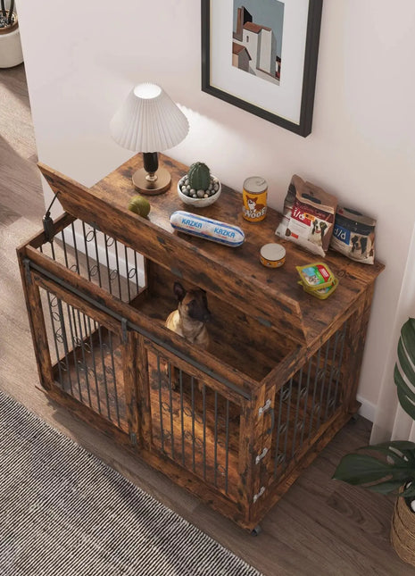 43.7" Hana Large Dog Crates Furniture