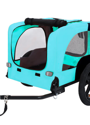 Pet Bike Trailer Dog Cart for Bicycle,Suitable for Small and Medium Pets, Easy Folding Cart Frame, Quick Release Wheel, Non-Slip Floor, Internal Leash - Pup List
