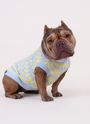 Seaside Swirl Cotton Knitted Dog Vest - Pup List