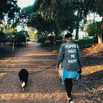 Puppies Club Military Button Up | Present For Dog Lover