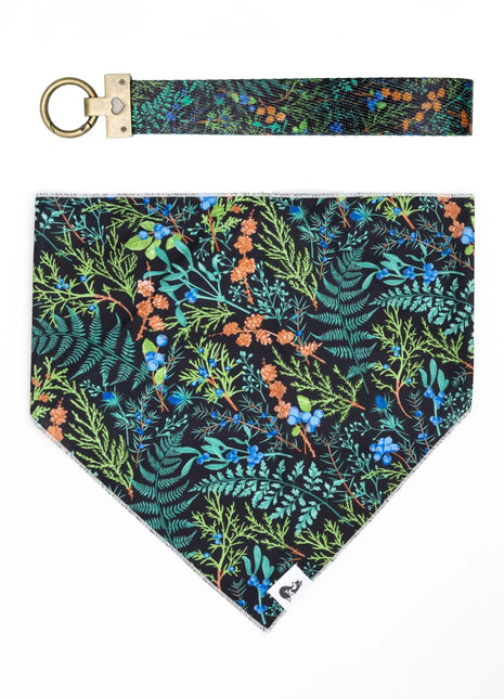 Magical Fern Forest Dog Bandana & Matching Keychain
