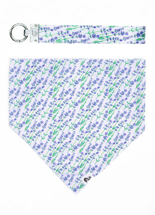 Lavender Blooms Dog Bandana & Matching Keychain
