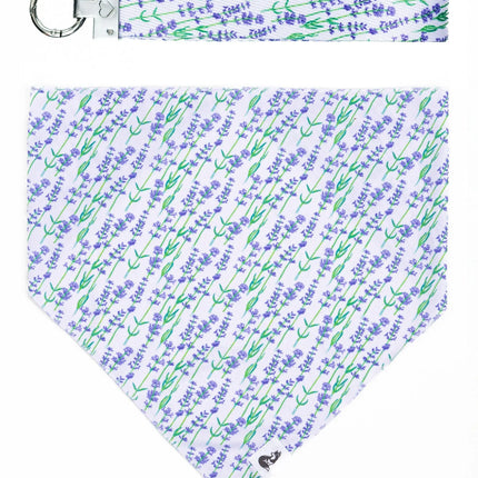Lavender Blooms Dog Bandana & Matching Keychain