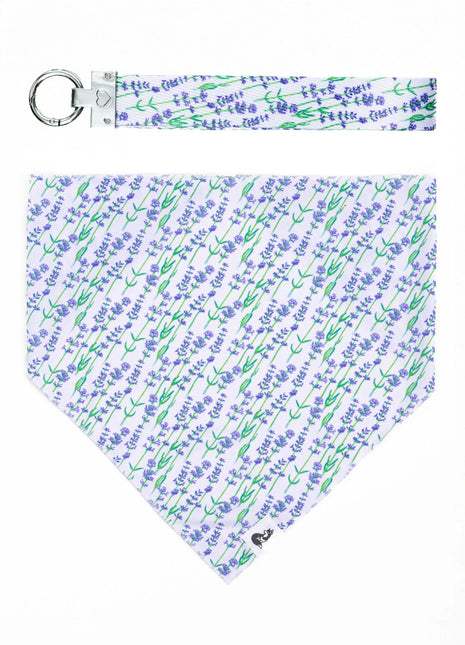 Lavender Blooms Dog Bandana & Matching Keychain