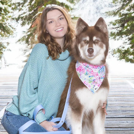 Hydrangea Haven Dog Bandana & Matching Keychain