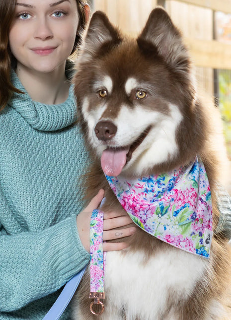 Hydrangea Haven Dog Bandana & Matching Keychain