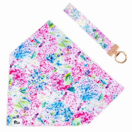 Hydrangea Haven Dog Bandana & Matching Keychain