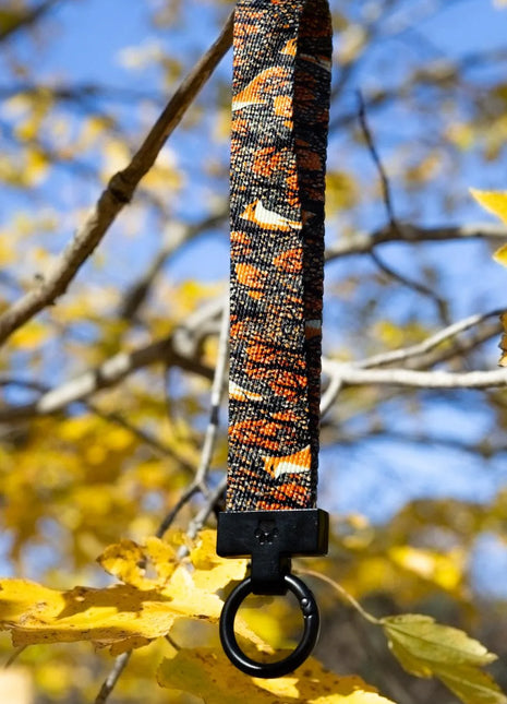 Foxes in Fall Wristlet Keychain