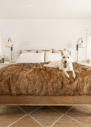 PupProtector™ Waterproof Throw Blanket - Sable Tan