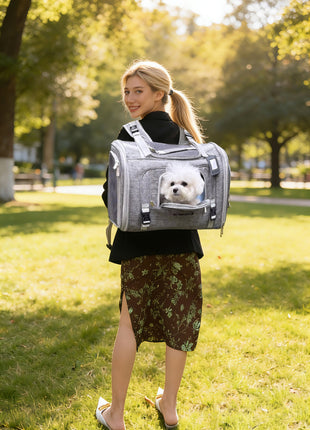 Mr. Peanut's Monterey Series Airline Compliant Horizontal Backpack Pet Carrier