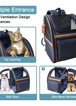 GOOPAWS Soft Backpack Carrier for Small Dogs and Cats, Collapsible with Breathable Mesh - Pup List