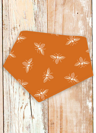 "Orange Bees" Dog Bandana