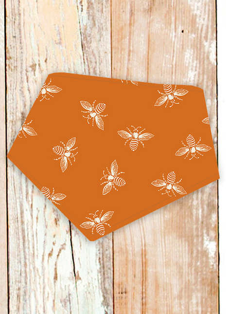 "Orange Bees" Dog Bandana