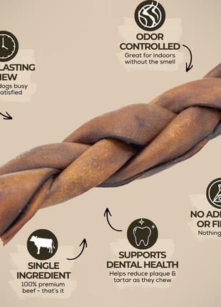 5-6 Inch Braided Collagen Stick