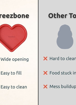 FreezHeart - Durable Heart Enrichment Chew