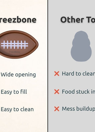 FreezFootball - Tough Enrichment Football Toy