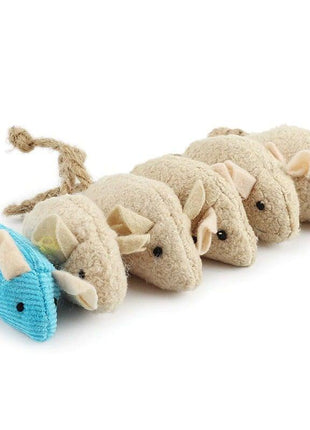 6pcs Mix Cat Toy Catnip Plush Mice