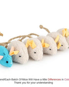 6pcs Mix Cat Toy Catnip Plush Mice