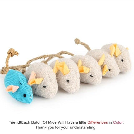 6pcs Mix Cat Toy Catnip Plush Mice