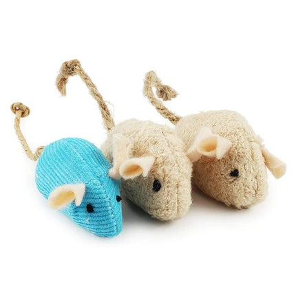 6pcs Mix Cat Toy Catnip Plush Mice