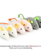 6pcs Mix Cat Toy Catnip Plush Mice