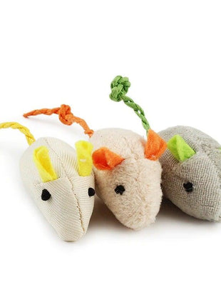 6pcs Mix Cat Toy Catnip Plush Mice