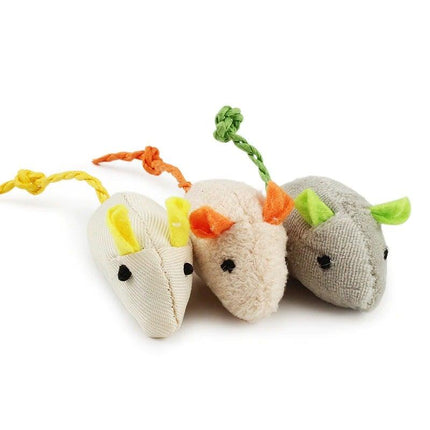 6pcs Mix Cat Toy Catnip Plush Mice