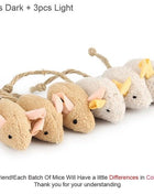 6pcs Mix Cat Toy Catnip Plush Mice