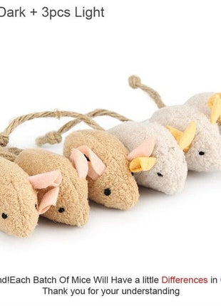 6pcs Mix Cat Toy Catnip Plush Mice